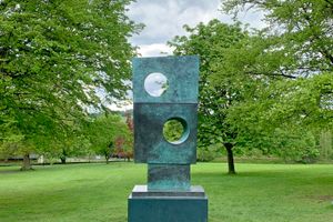 [Barbara Hepworth][0], _Squares with Two Circles_. Yorkshire Sculpture Park, United Kingdom. Photo: Georges Armaos. 


[0]: https://ocula.com/artists/barbara-hepworth/
